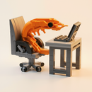 Camarão Corporativo: O Boneco que Salva sua Coluna (Compatível Lego)