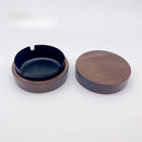 Cinzeiro de Nogueira (À Prova de Vento)  — Design em Madeira com Tampa e Interior em Inox