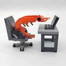 Camarão Corporativo: O Boneco que Salva sua Coluna (Compatível Lego)